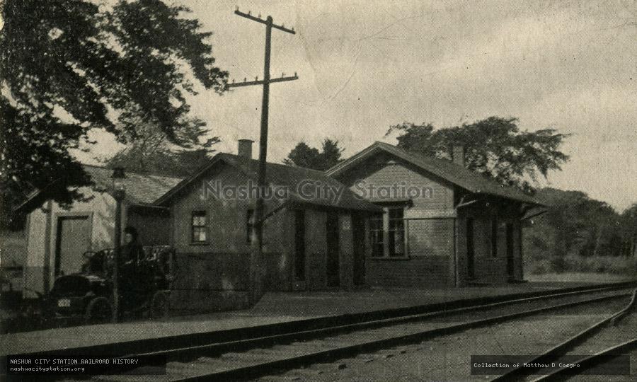 Postcard: West Peabody Station, Peabody, Massachusetts